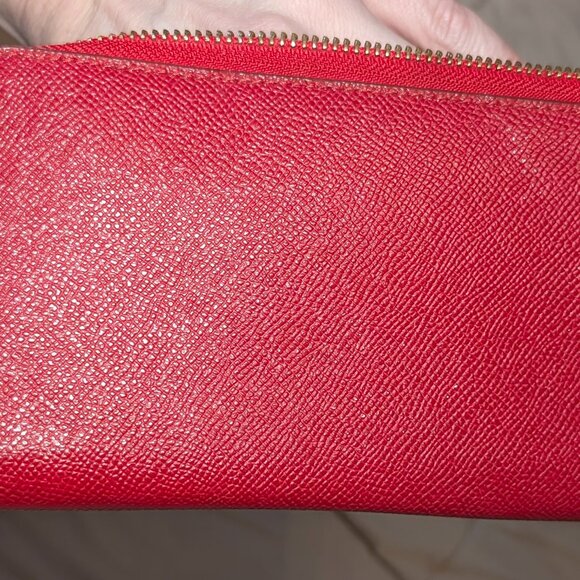Cherry Red Coach Wallet - Picture 3 of 6